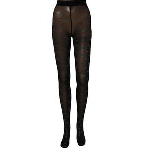 Dolce & Gabbana Black Nylon Logo Tights Stocking Pantyhose Women's Socks